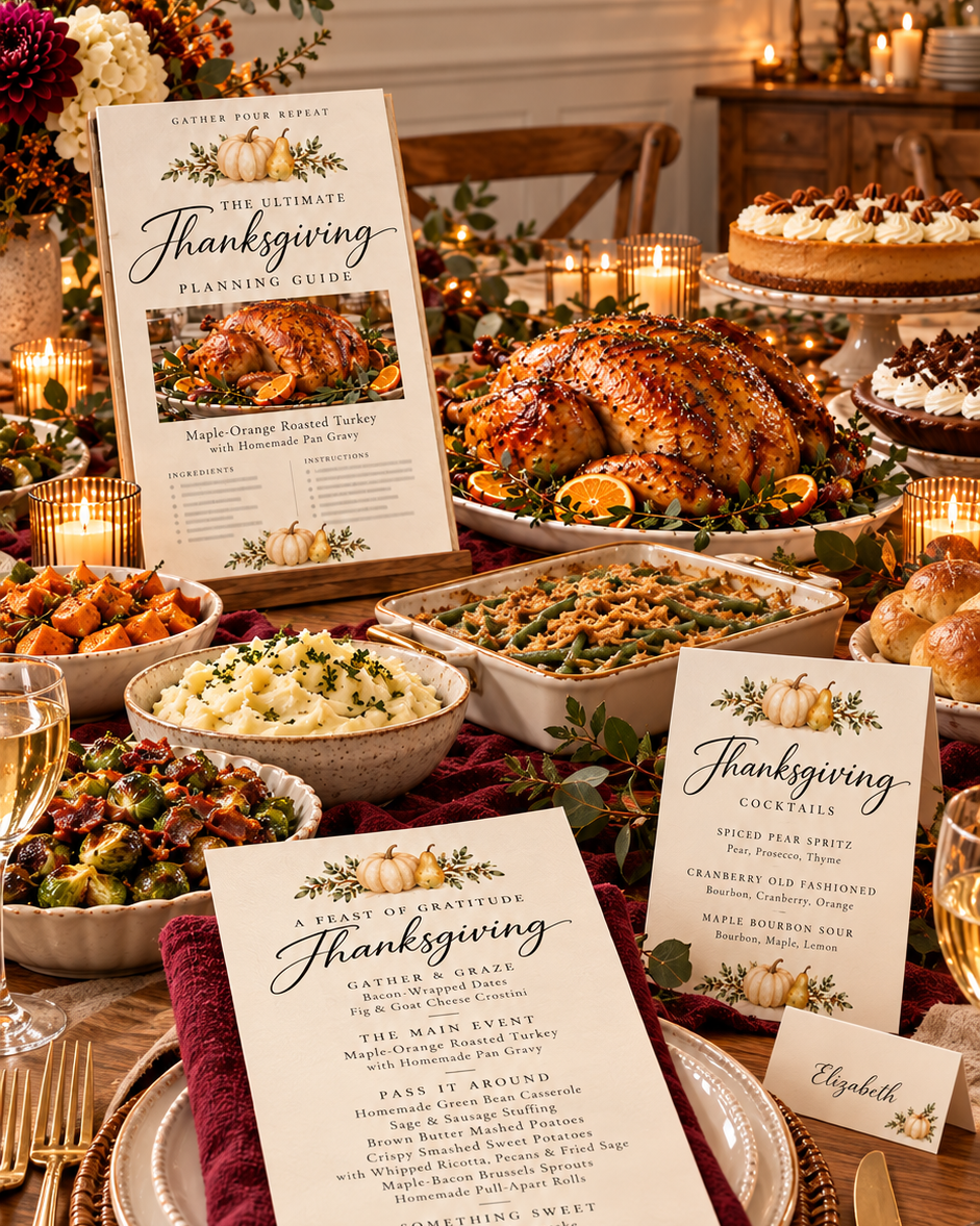 Ultimate Thanksgiving Dinner Party Planning Bundle
